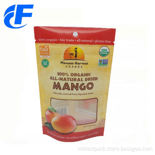 Custom Printed Stand Up Pouch With Clear Window